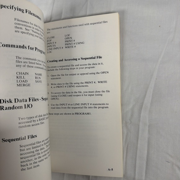 IBM Basic Handbook General Programming Information - Picture 4 of 9